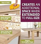 Hallowood Furniture Newquay Oak Extending Flip Top Table 80-160 cm view 4