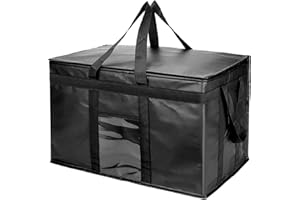 Yalin XXXL Large Insulated Cooler Bag, Styrofoam Cooler of Keep Food Hot or Cold, Reusable Double Zipper Food Delivery Bag for Grocery Shopping, 23" W x 15" H x 14" D