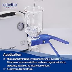 COBETTER 100 PCS Nylon Disc Membrane Filters 47mm