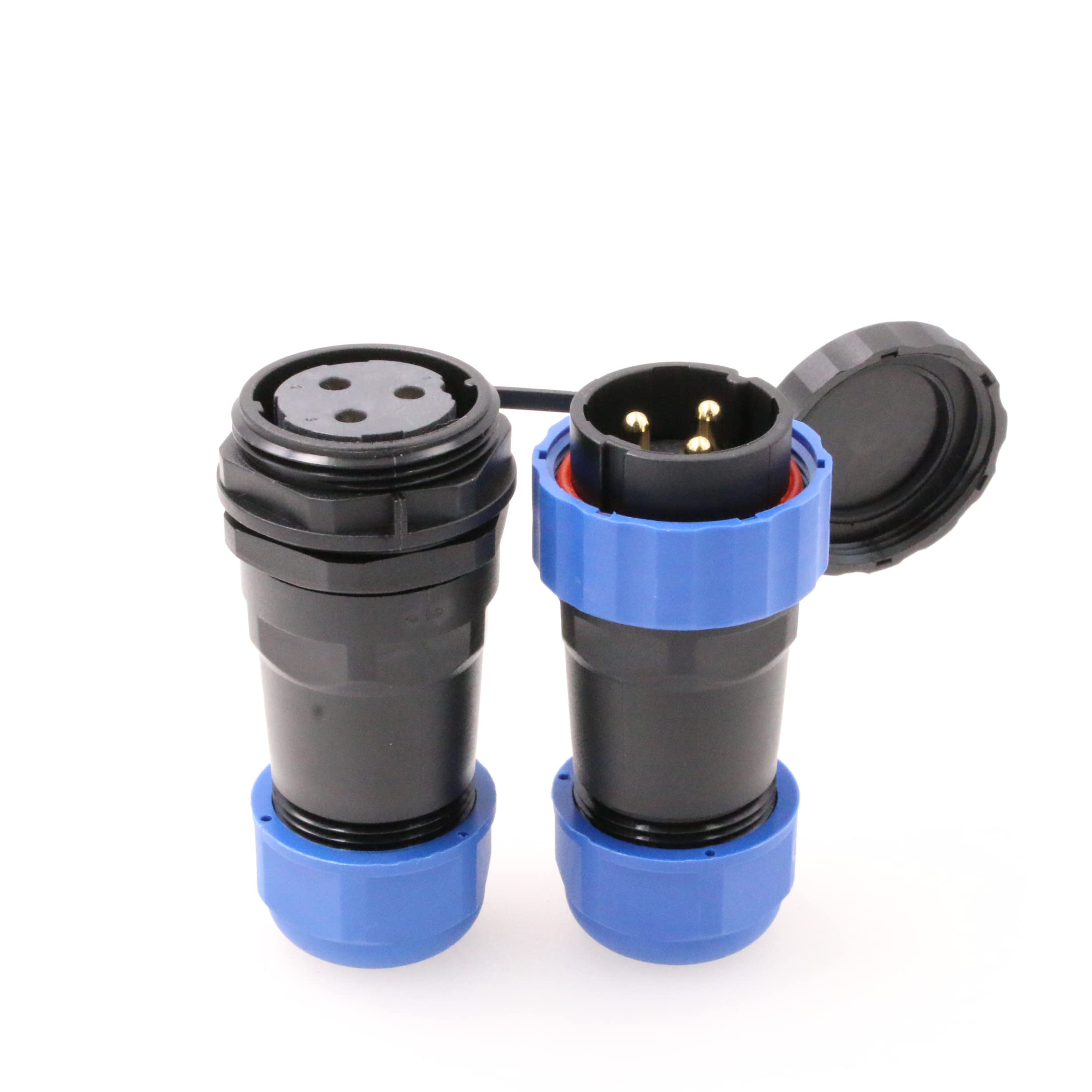 Eonvic SD28 25A 380V 3Pin 28mm Waterproof Aviation Connector IP68 Docking Plug Socket Industrial Circular Connector Mating Plugs