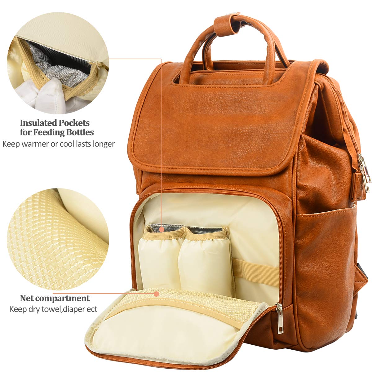 fashion diaper bag backpack