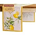 Maison d' Hermine Tablerunners 100% Cotton Table Runner Decorative Table Cover for Home, Kitchen, Dining, Cocktail Party & Camping, Limoncello (Single Layer) - Spring/Summer (14.50"x72")