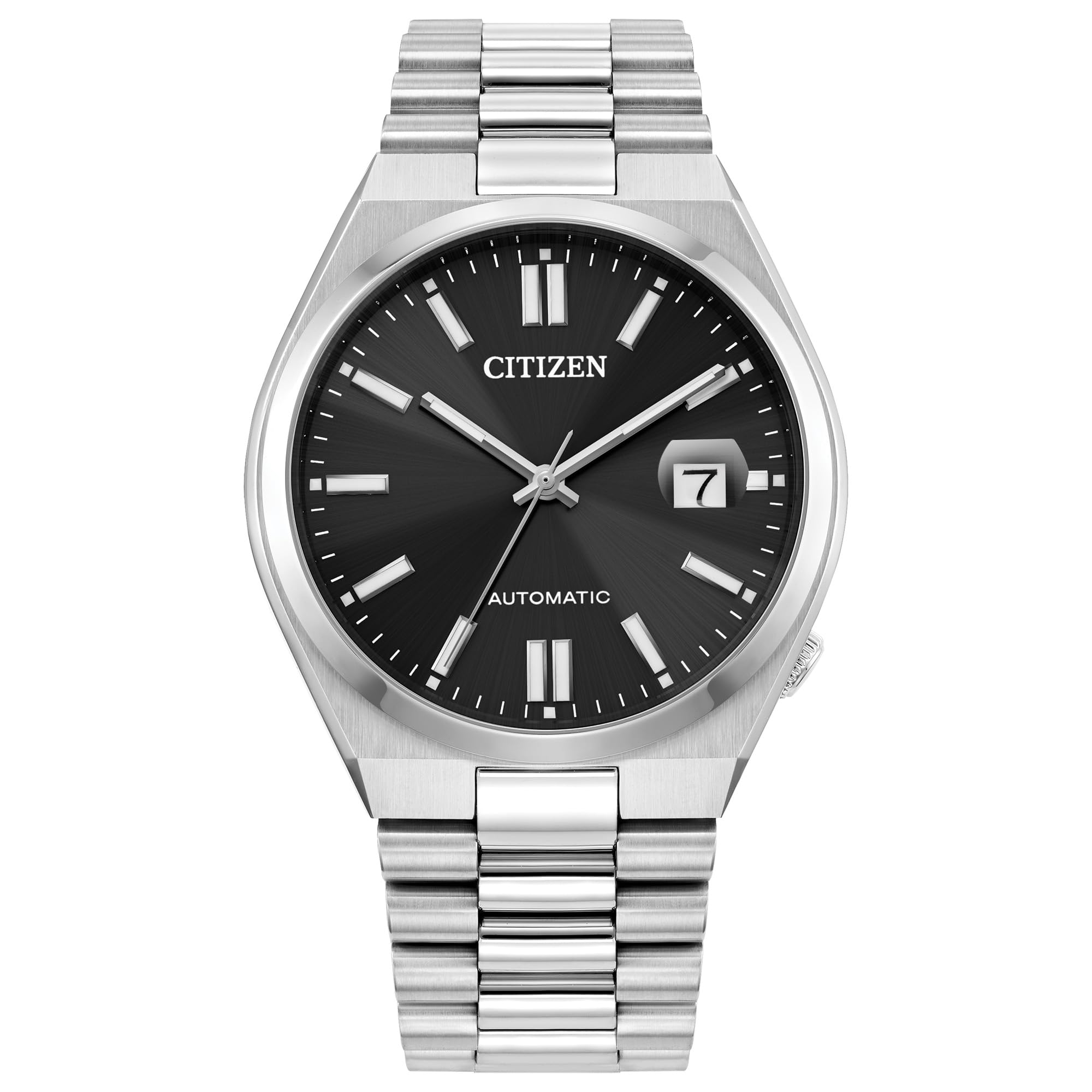 Citizen Men's Automatic Tsuyosa Sport Luxury Watch, Silver-Tone Stainless Steel Bracelet and Case, 3 Hand and Date, 42 Hour Power Reserve