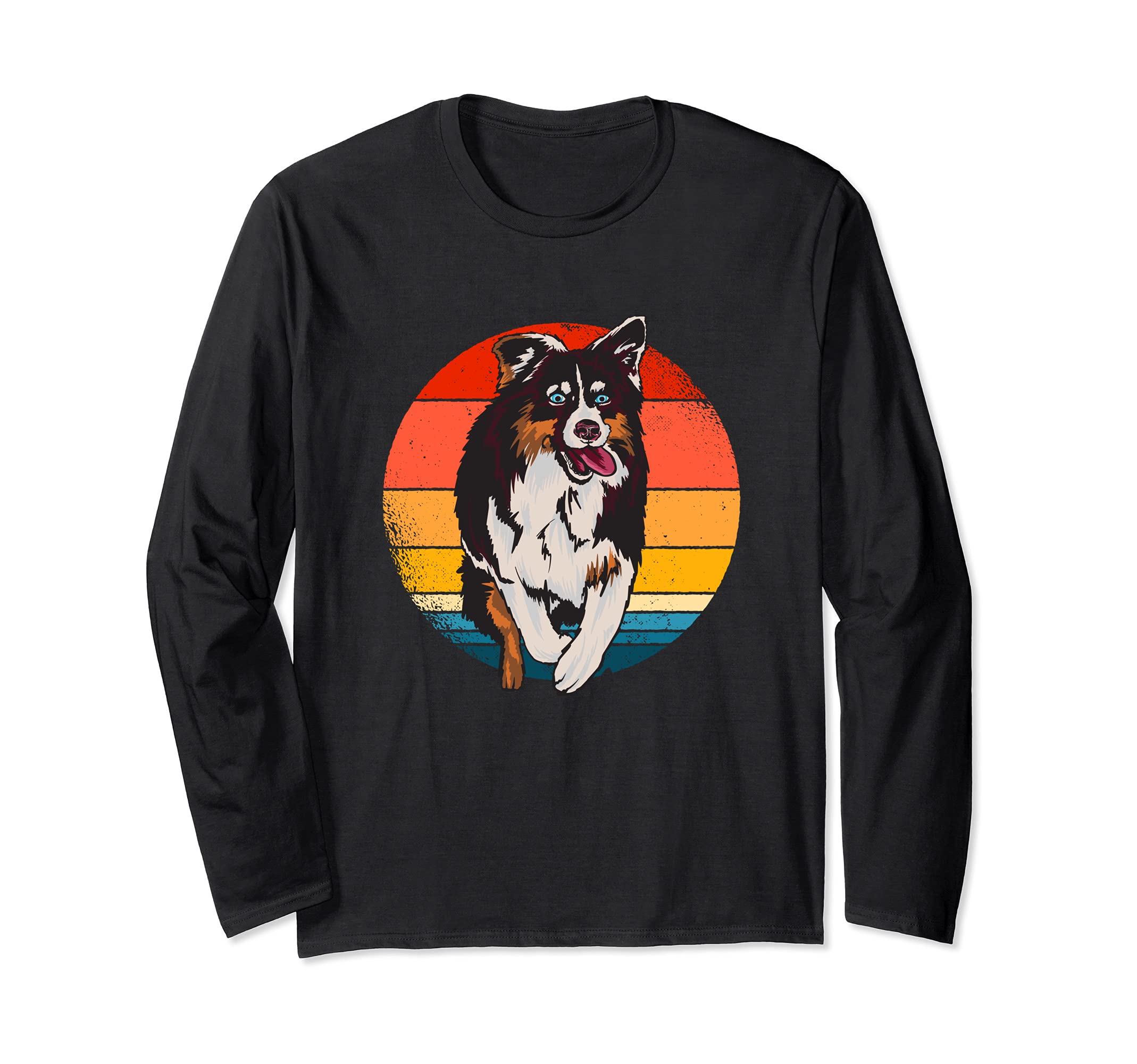 Australian Shepherd Design Aussie Dog Long Sleeve T-Shirt