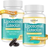 KYNDERNL Liposomal Luteolin Brain Formula, Luteolin 200mg, 120 Softgels | Blended With Apigenin &amp; L-Theanine, Liposomal Enhanced Absorption, Non-GMO Gluten-Free, Daily Cognitive Wellness Aid