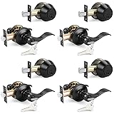 Probrico Front Door Entry Lever Lockset, Single