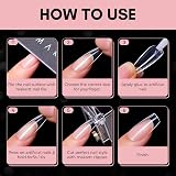 Makartt Medium Coffin Nails 500pcs 10 Sizes Clear Nail Tips for Gel Extensions view 7