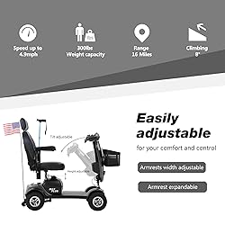 Metro Mobility Scooter for Seniors-4 Wheel Compact
