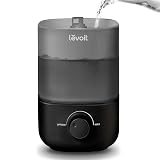 LEVOIT Classic 160 Top-Fill Ultrasonic Cool Mist Humidifier, Super Easy to Fill and Clean, Quiet Operation for Bedroom Home Baby & Plants, Auto Shut-off for Safety, 360ยฐ Rotating Nozzle, 2.5L, Black