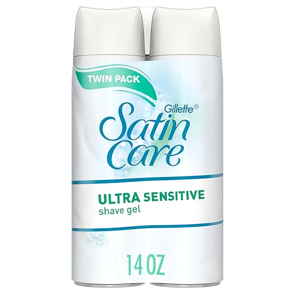 GILLETTE SATIN CARE ULTRA SENSITIVE SHAVE GEL FOR...