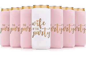 PRAZOLI PRODUCTS Prazoli Bachelorette Can Coolers (12) - Bachelorette Gifts & Party Supplies, Bridal Shower Favors & Decorations