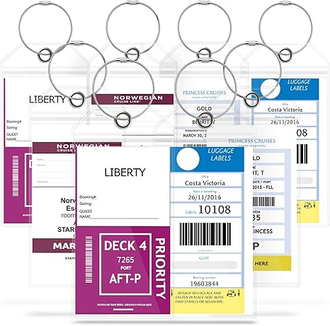 cruise luggage labels