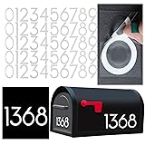 3 inch Reflective Mailbox Numbers for Outside, 5