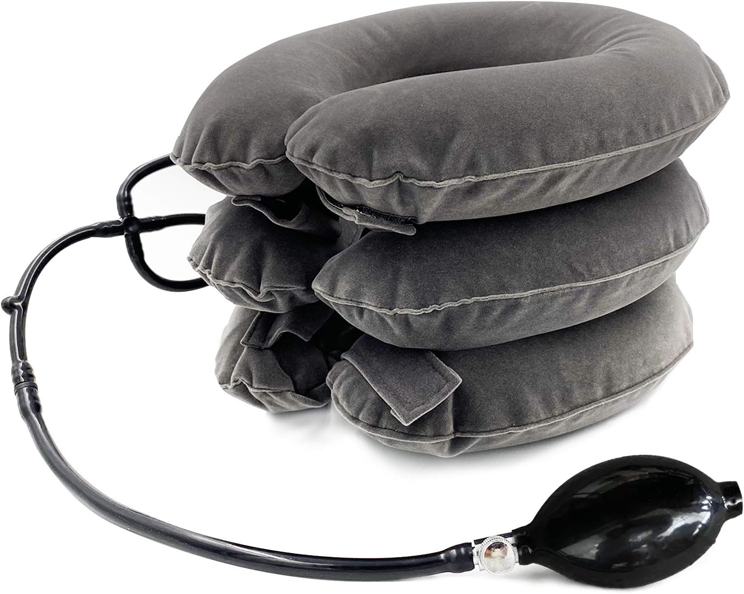 Cervical Neck Traction Device and Collar Brace, Shellvcase Inflatable & Adjustable Neck Stretcher Support, Neck Brace Pillow for Chronic Neck Pain Relief Home Traction Spine Alignment Relax Gift
