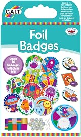 Galt Foil Badges Craft Kit for Kids Multicolor 10 Badges Ages 6+ view 5