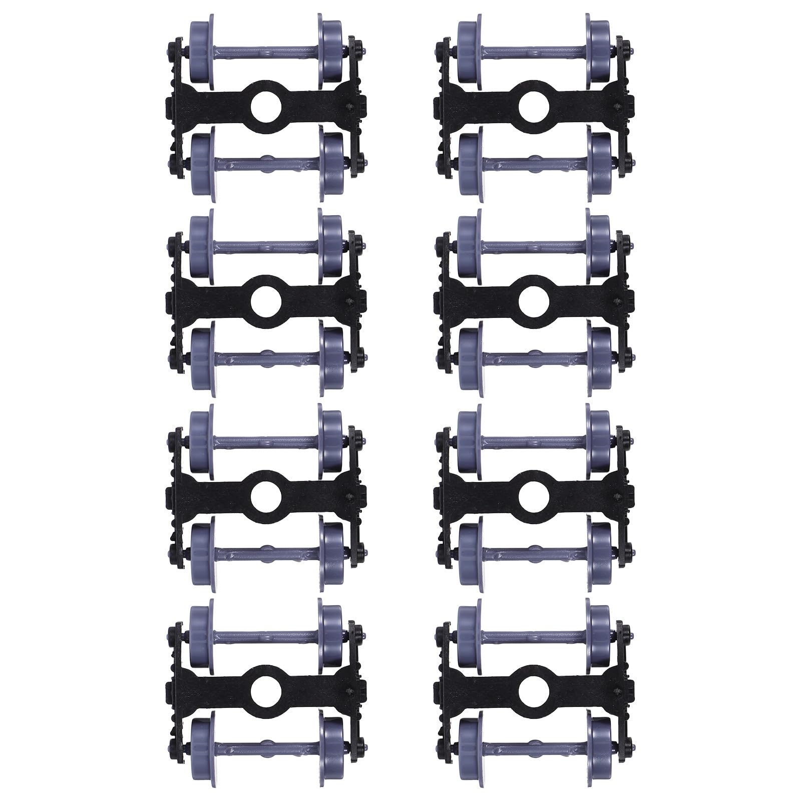 Toyvian 1/75 Scale Model Train Wheels Replacement Set High Precision Railway Accessories with Smooth Axle Rotation for Model Train Diy and Craft Projects