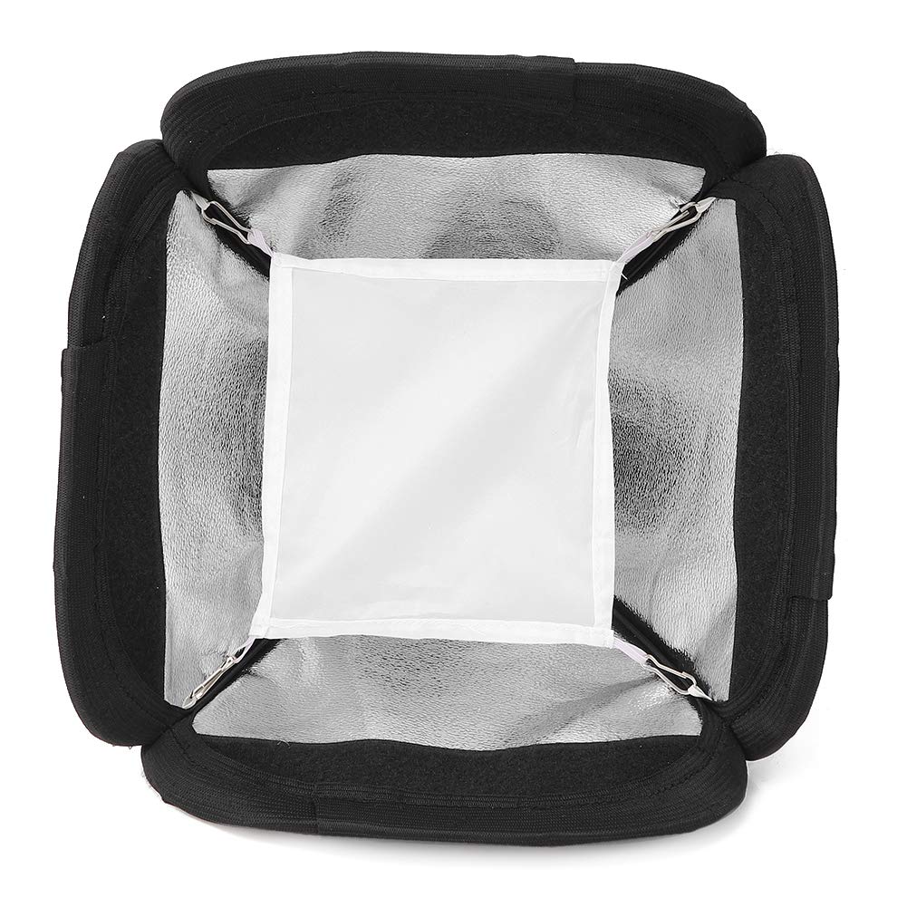 Hopcd Photography Lighting Soft Box, 23cm/9.1Inch Portable Folding Flash Light Box,SLR Camera Speedlight Umbrella Softbox for SLR Camera Flash Light