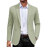 COOFANDY Men's Casual Blazer Jacket One Button Suit Jackets Lightweight Knit Sport Coat
