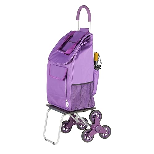 dbest products 01-757 Stair Climber Bigger Trolley Dolly, Purple