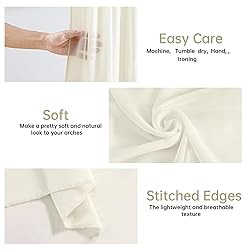 PARTISKY Wedding Arch Draping Fabric,2 Panels 18FT