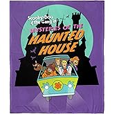 Northwest Scooby Doo Silk Touch Throw Blanket, 50" x 60", Mysteries of The Haunted House