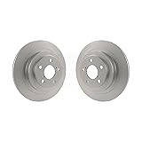 Genius Rear Coated Disc Brake Rotors Pair