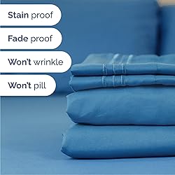 Cal King Size 4 Piece Sheet Set - Comfy Breathable