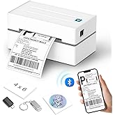 Anycash Bluetooth Thermal Label Printer, Wireless 4x6 Shipping Label Printers for Small Business, Compatible with Android&iOS and Windows, Address Label Printer for Amazon, Ebay, Shopify, Etsy, USPS