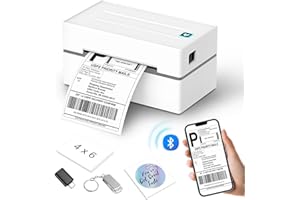Anycash Bluetooth Thermal Label Printer, Wireless 4x6 Shipping Label Printers for Small Business, Compatible with Android&iOS and Windows, Address Label Printer for Amazon, Ebay, Shopify, Etsy, USPS