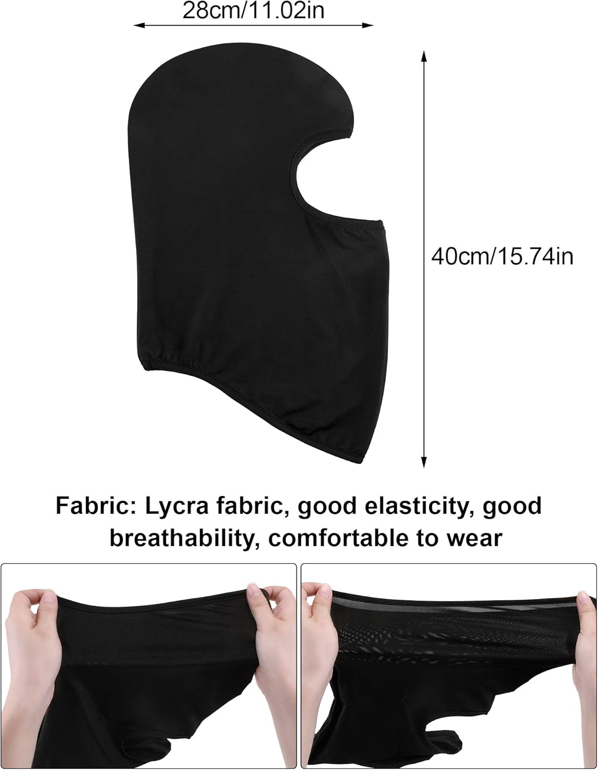 Tatuo 6 Pieces UV Sun Protection Balaclava Full Face Clothing Winter Windproof Ski Face Clothing for Outdoor Motorcycle Cycling Black at  Men’s Clothing store