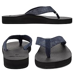 EQUICK Women's Flip Flops Arch Support Yago Mat