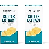 Amazon Fresh, Butter Extract with other Natural Flavors, 1 Fl Oz (Previously Happy Belly, Packaging May Vary) (Pack of 2)