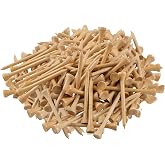 Baotkere 1000 Pcs Per Pack Natural Bamboo Golf Tees. 2.75 Inch (7cm) Length Stronger Than Wood No Side Spin Friction. PGA Approved for Professional Player's Tournament or Beginner's Trainning.
