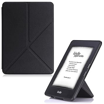 MoKo Kindle Paperwhite Hülle - Kunstleder Origami Ständer Schutzhülle Smart Cover mit Auto Sleep / Wake für Alle Kindle Paper