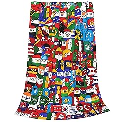 Countryball Polandball World Map Flannel Fleece