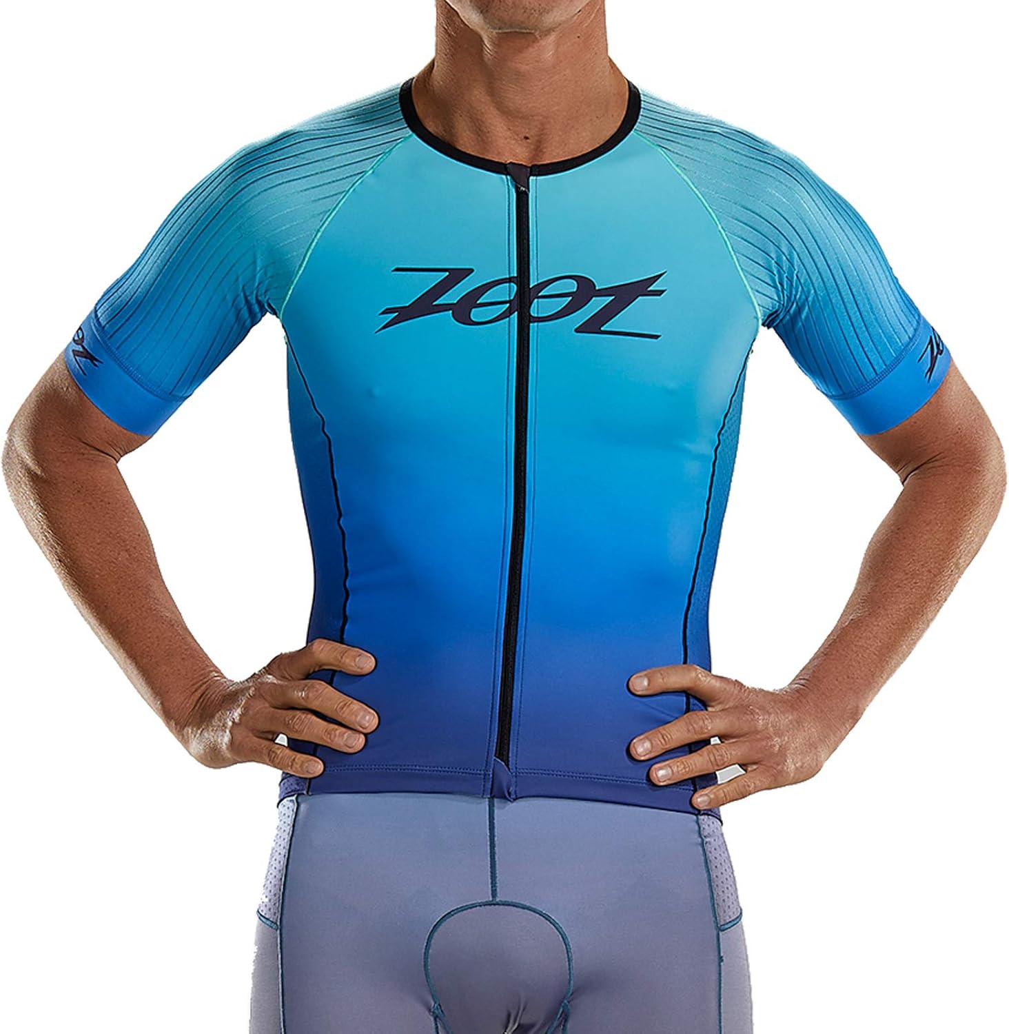 Zoot Men Triathlon Aero Jersey Design Sunset with Sleeves, Reflective