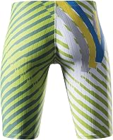 MY KILOMETRE Jammer Swimsuit Mens Solid Endurance Training Green M view 4