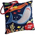 Floss & Rock Deep Sea Tooth Fairy Dark Blue 7 x 6 Cotton Blend Fabric Plush Toy Pillow