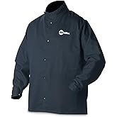 Miller Classic Cloth Welding Jacket, 9oz Navy Cotton, XL, Flame Resistant | Men's navy 9 oz pre-shrunk flame resistant cotton welding jacket; Barracuda collar, five snaps; light-duty; everyday welding