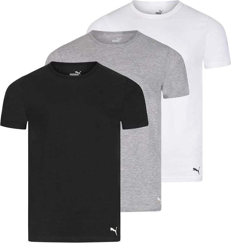 T-shirts de gola redonda do pack de 3 homens — foto 4 de 5