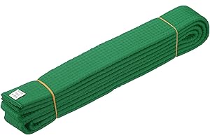 YELARXI Karate Belt, Martial Arts Ranking Belts Solid Cotton Double-Layered Core Long Soft Training Equipment