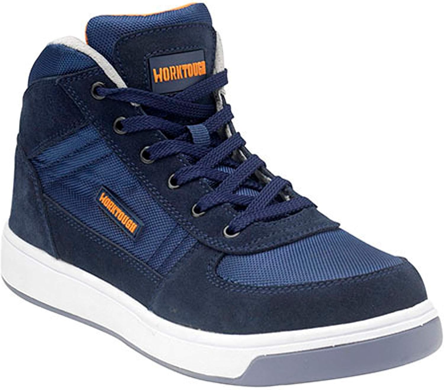 Navy blue steel toe boots Clearance