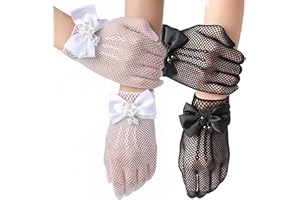 Ever Fairy Wedding Flower Girls Dress Gloves Princess Girls Mittens for Pageant,Tea Party,First Communion