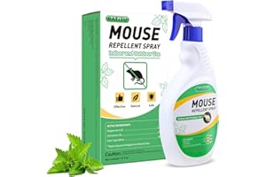 RATITU Natural Peppermint Oil Spray for Rodents, Mice Repellent Indoor/Outdoor, Squirrel Repellent Spray Mouse Rats Prevention On Home Car RV Yard Garage Warehouse Attic (16 OZ)