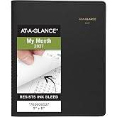 AT-A-GLANCE 2027 Planner, Monthly, 15-Month Jan-Mar, 9" x 11", Unruled Daily Blocks, Black (702600527)