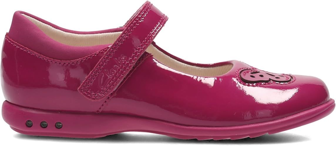clarks pink patent shoes