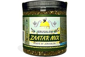 JULIAN'S VALLEYS Jerusalem Zaatar Spice Mix Jar by Julian’s Valleys | Made with Natural Herbs and Pure Sumac | 4OZ | Zataar seasoning Jar| No Preservatives/No Citric Acid - (Za'atar/zatar/zahtar/zahatar)