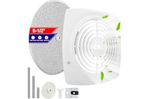 EJVFN 97011727 Bathroom Exhaust Fan Cover Replacement, S97011727 Kitchen Exhaust Fan Cover, 11.5" x 11.5" Wall Ventilation Fan Grille with S99010042 Kitchen Exhaust Fan Filter – Fits 509S-C