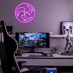 Anime Purple LED Neon Sign for Room,Game Room,Party