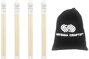 FRANK A. EDMUNDS CO. Frank A. Edmunds Mini Canvas Stretcher Bars 12 Inches x 1/2 Inch 4-Pack with Small Project Bag